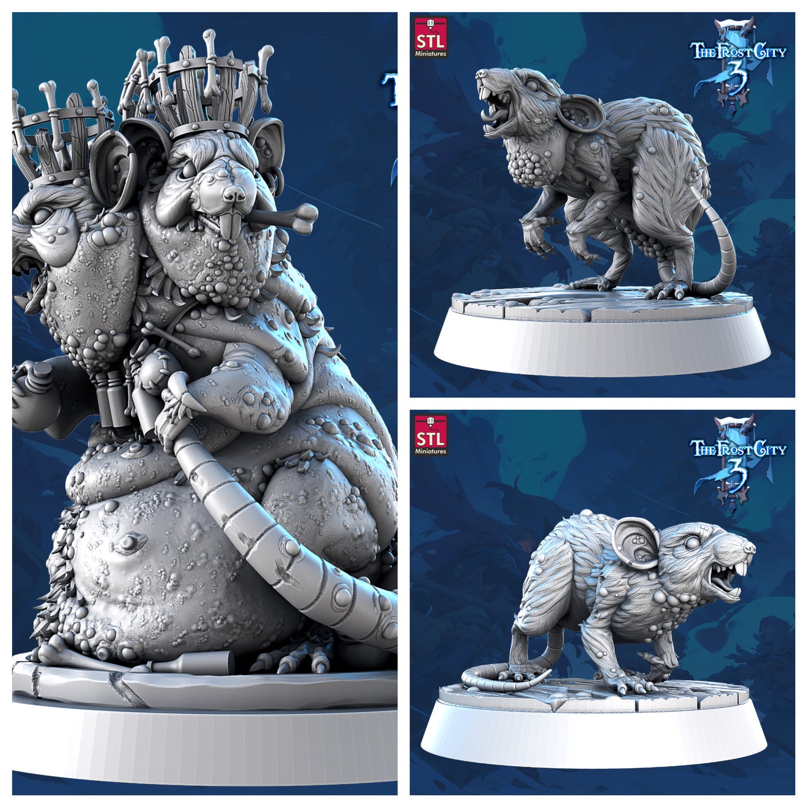 Envenomed Rat 28mm resin miniature set