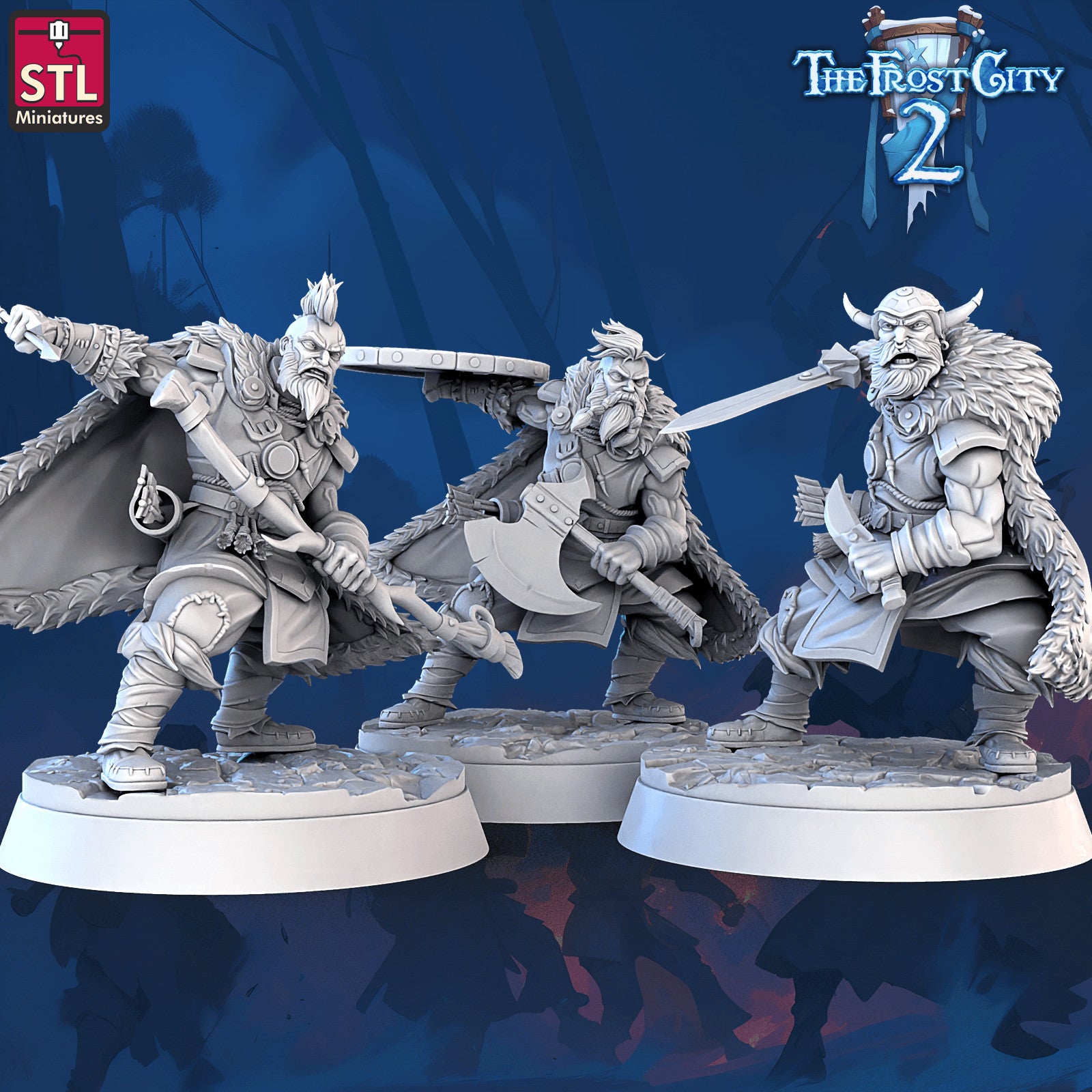 Modular barbarian 28mm miniature