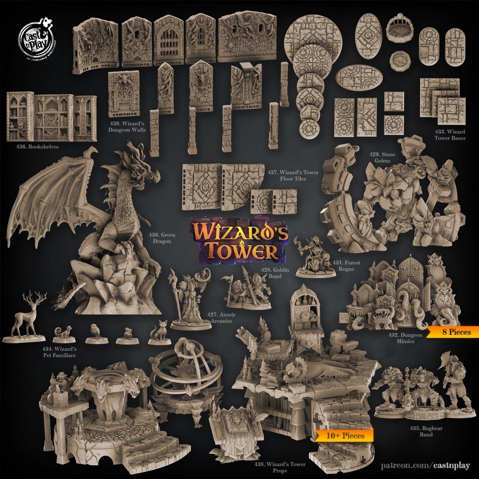 Wizards Tower Bases Set