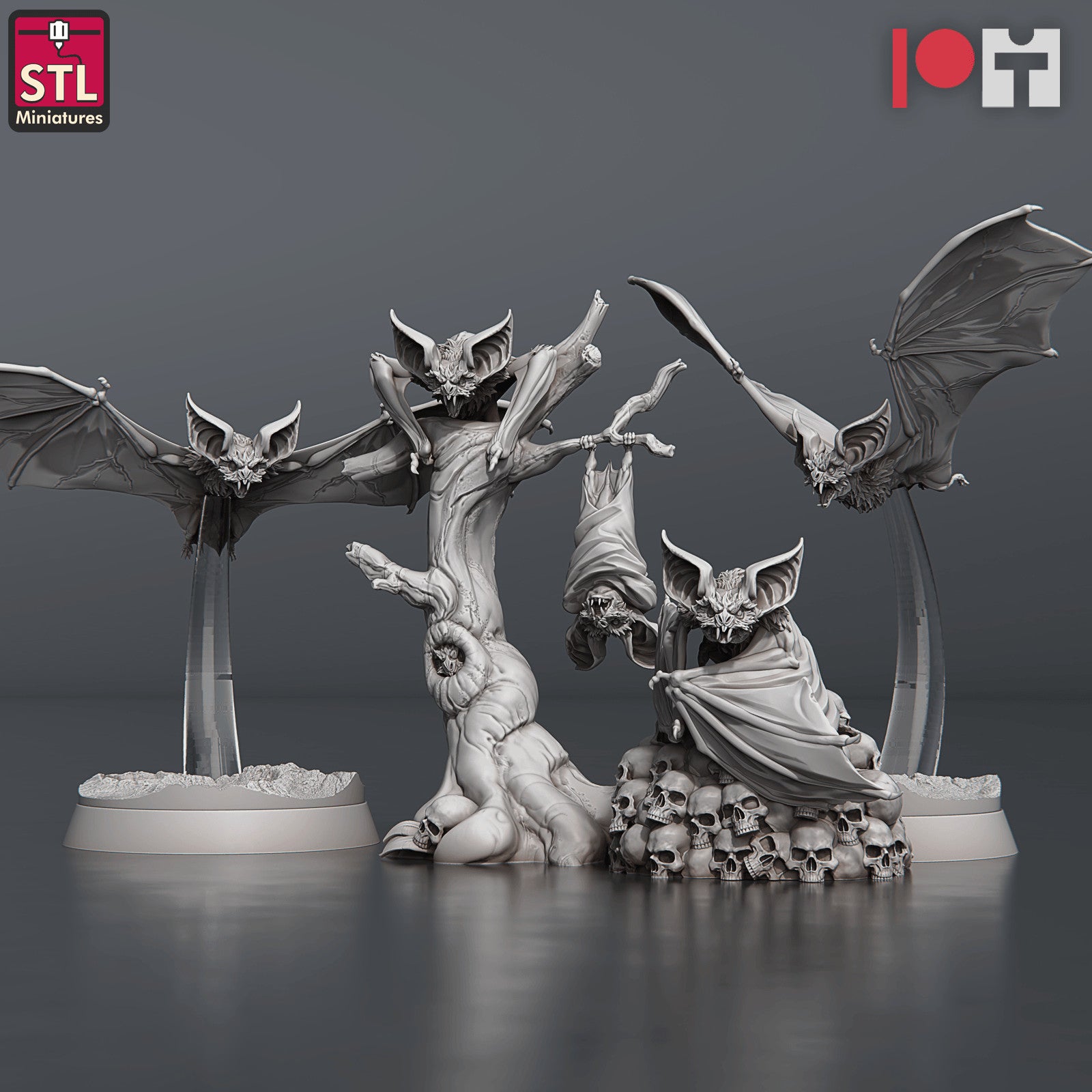Blood Bats Set 3D printed 28mm miniatures