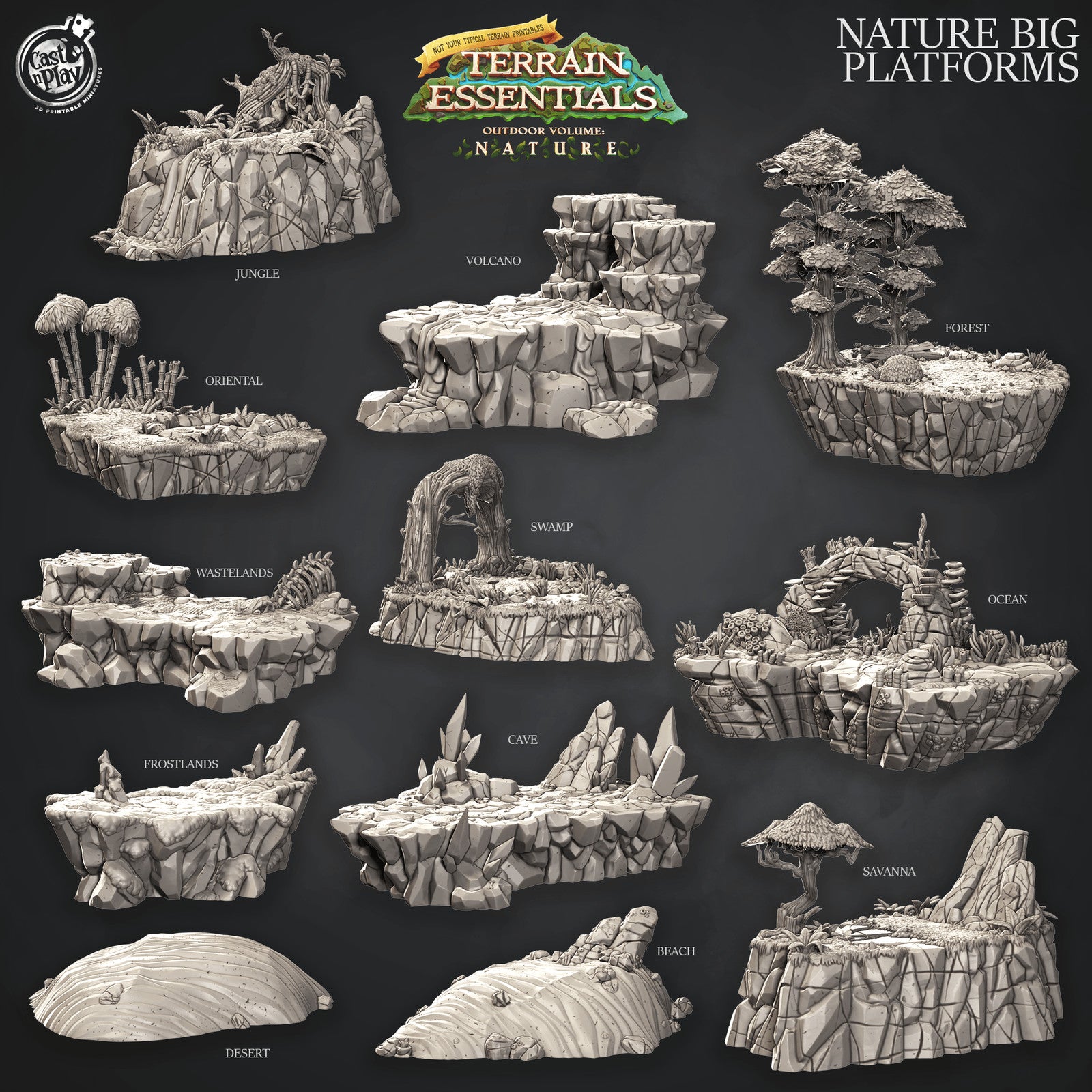 Nature Big Platforms Set