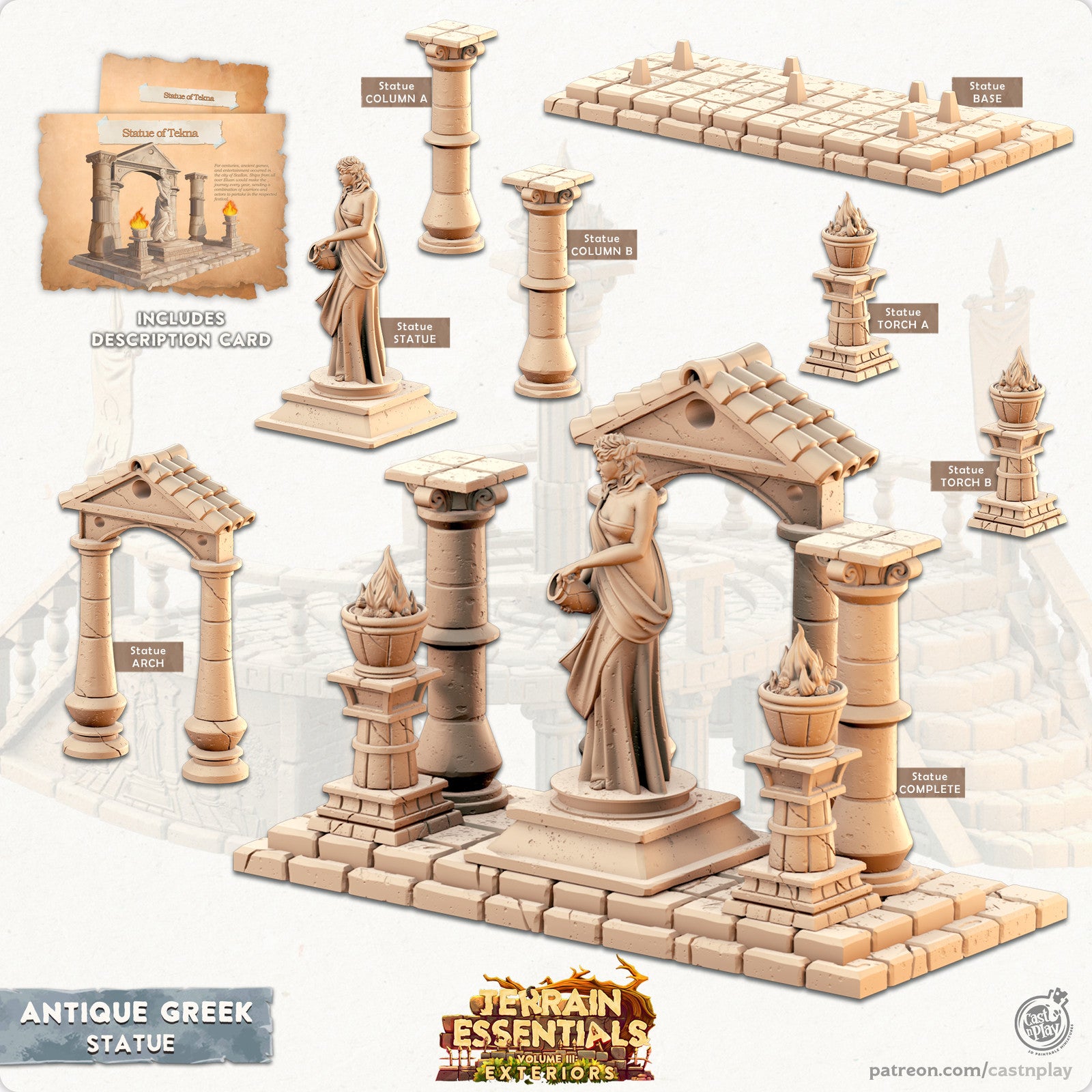 Display Statue – Antique Greek Set