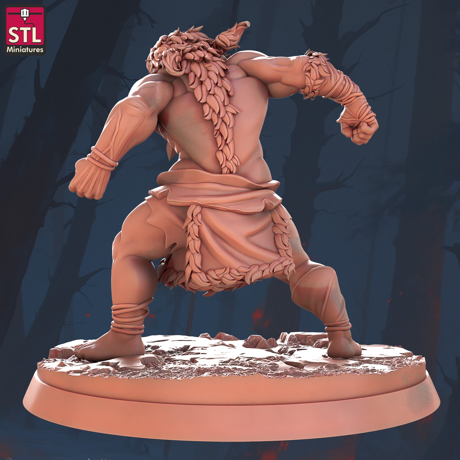 Troll 28mm miniature alternate view