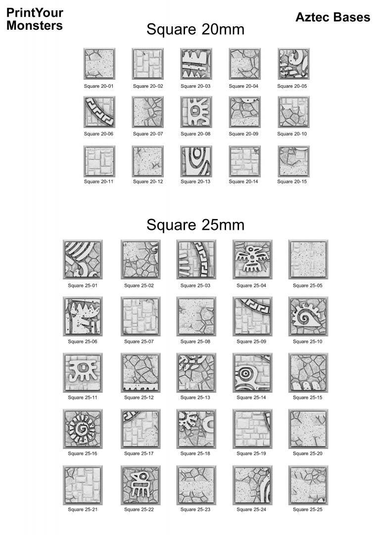 Square Bases Aztec Bases