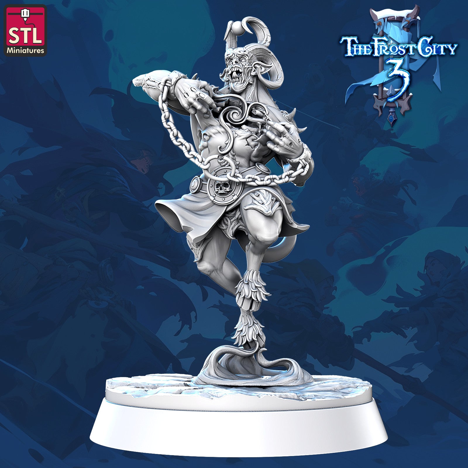 Enraged half-breed 28mm resin miniature