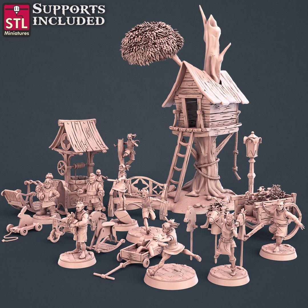 Townsfolk Vol 1 28mm resin miniature set