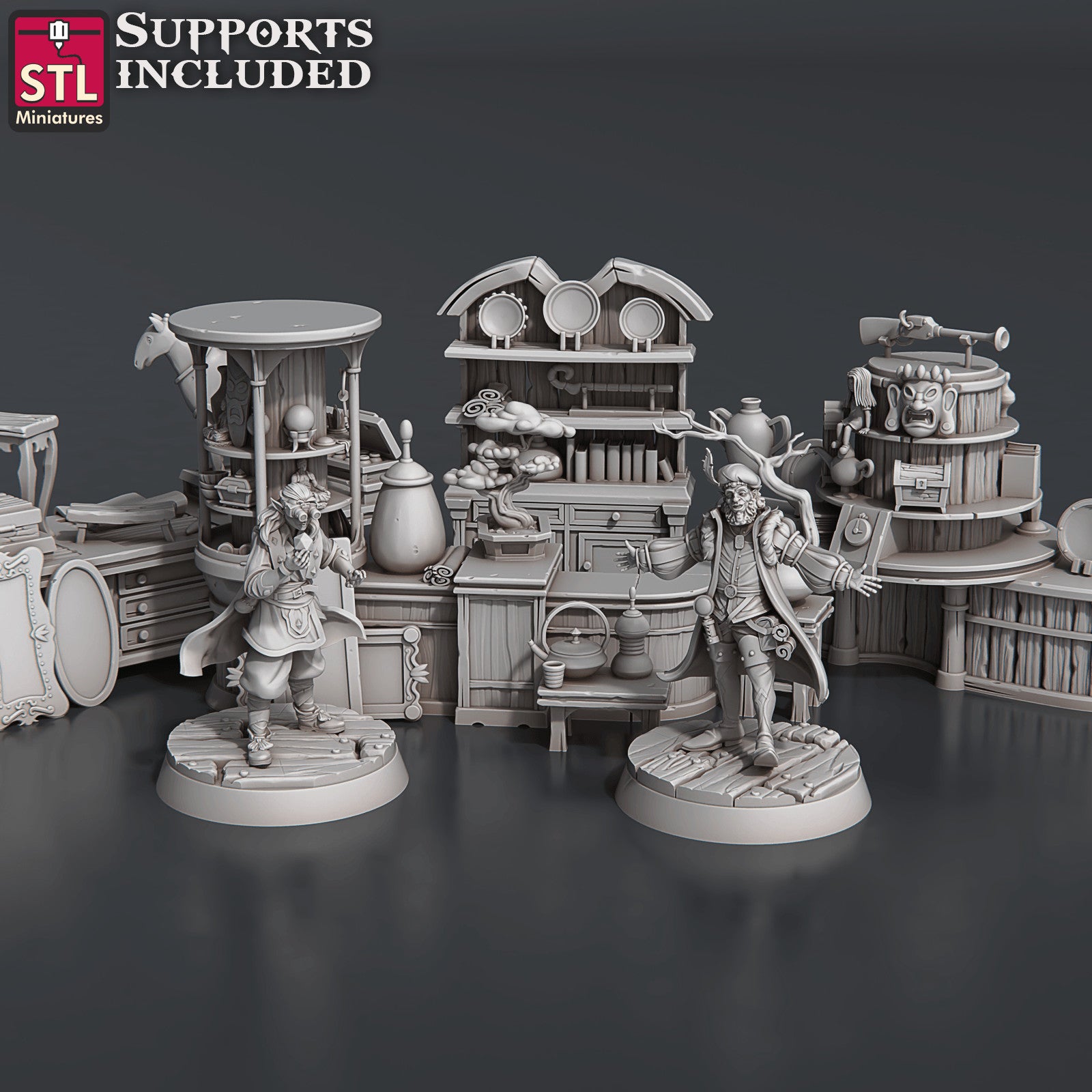 Antique Shop 28mm resin miniature set