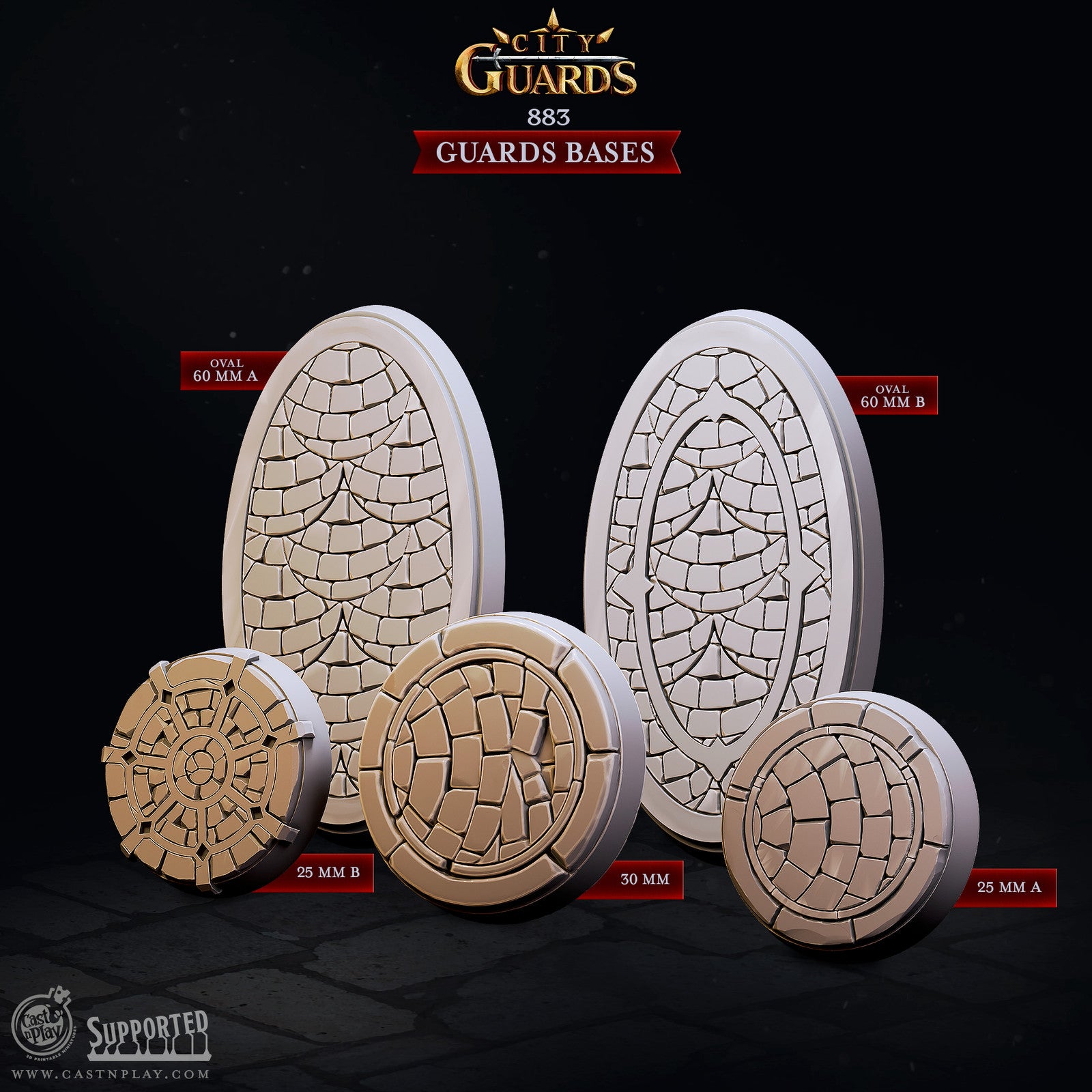 Cast n Play City Guards Bases Set