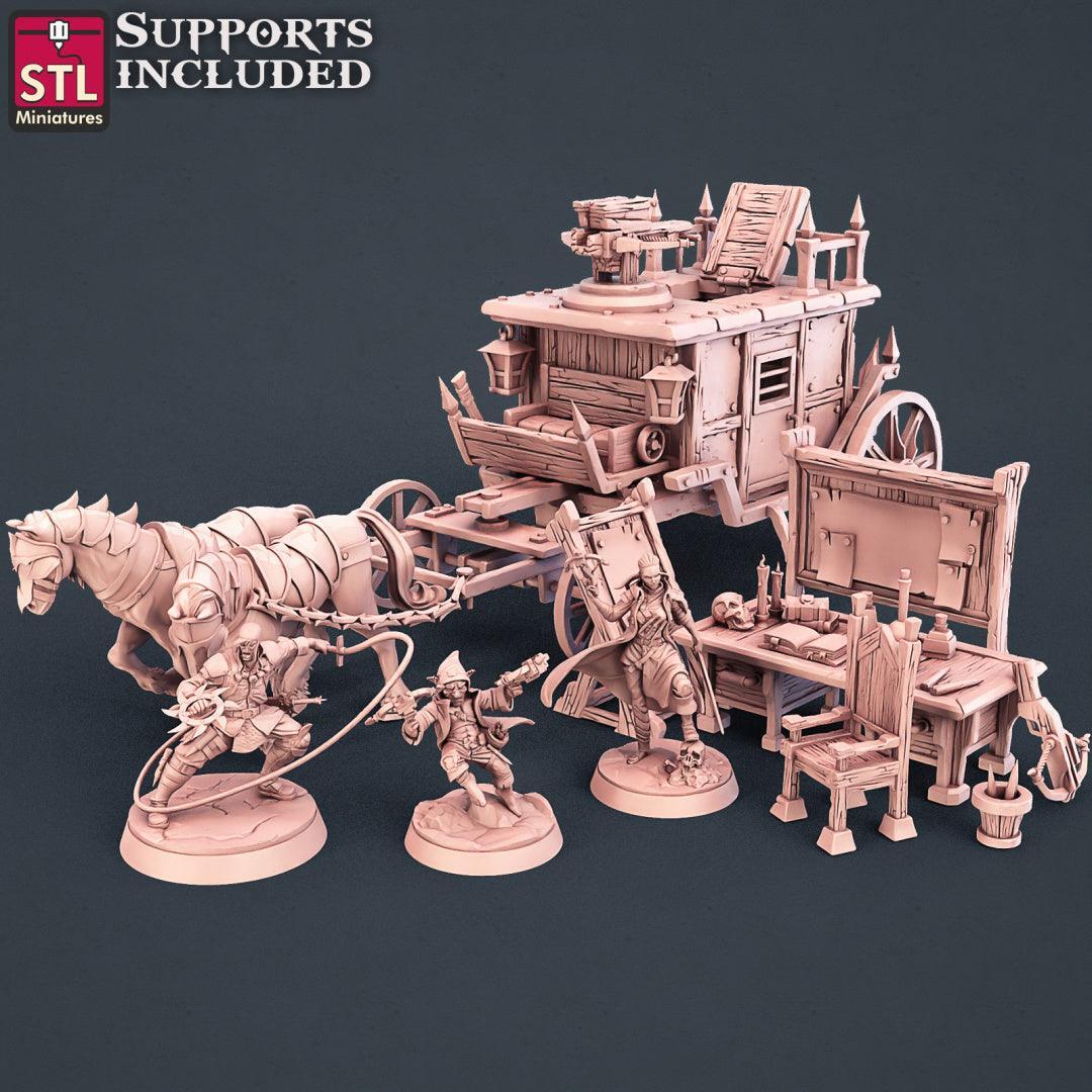Vampire Hunters Set 3D printed 28mm miniatures