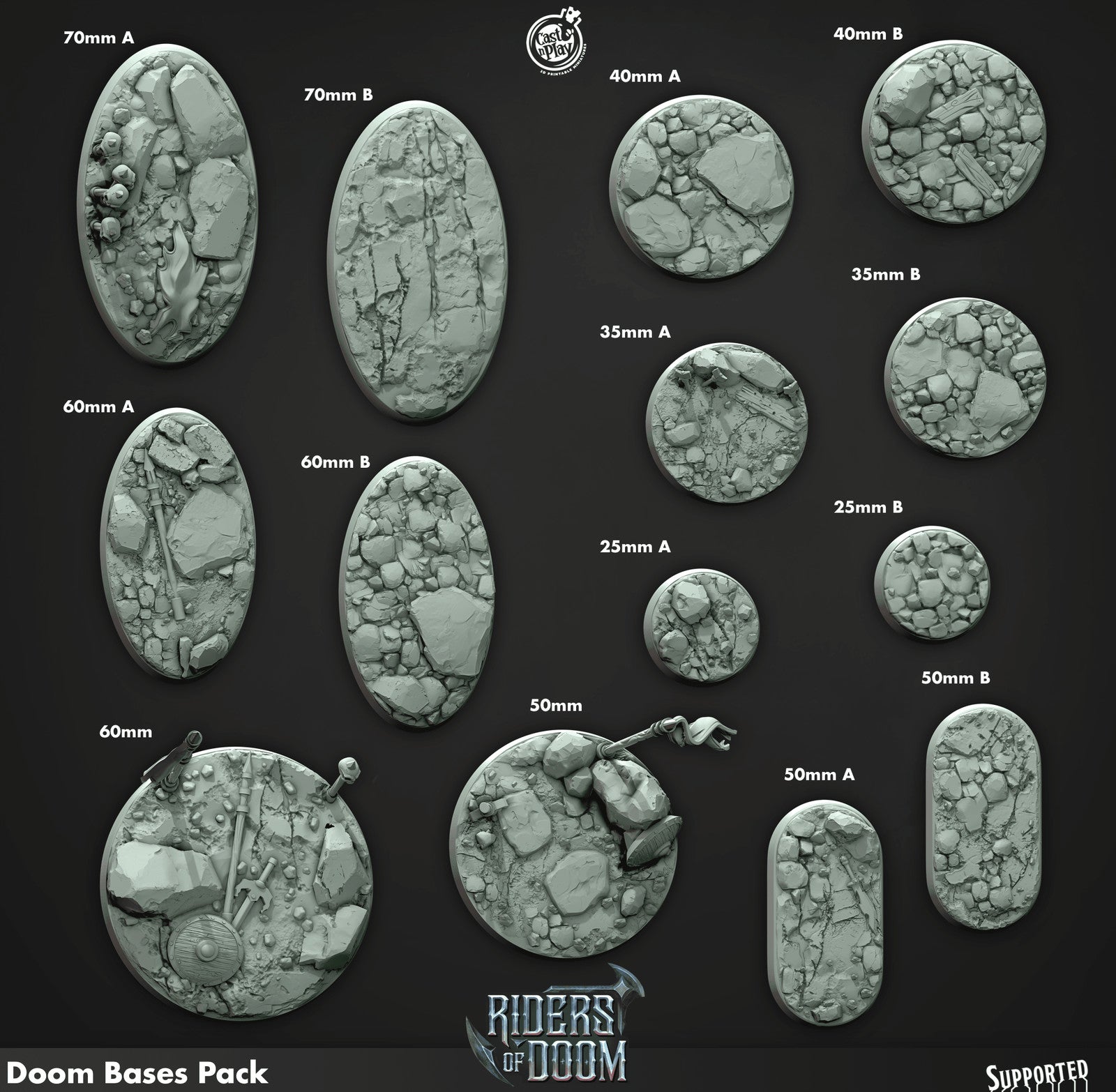 Cast n Play Riders of Doom Bases