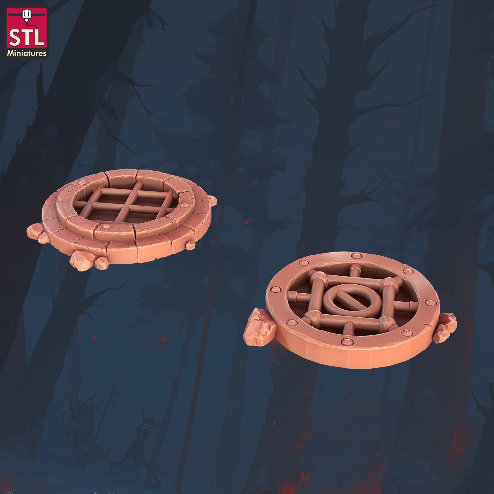 Sewer pipe wall 28mm scenery