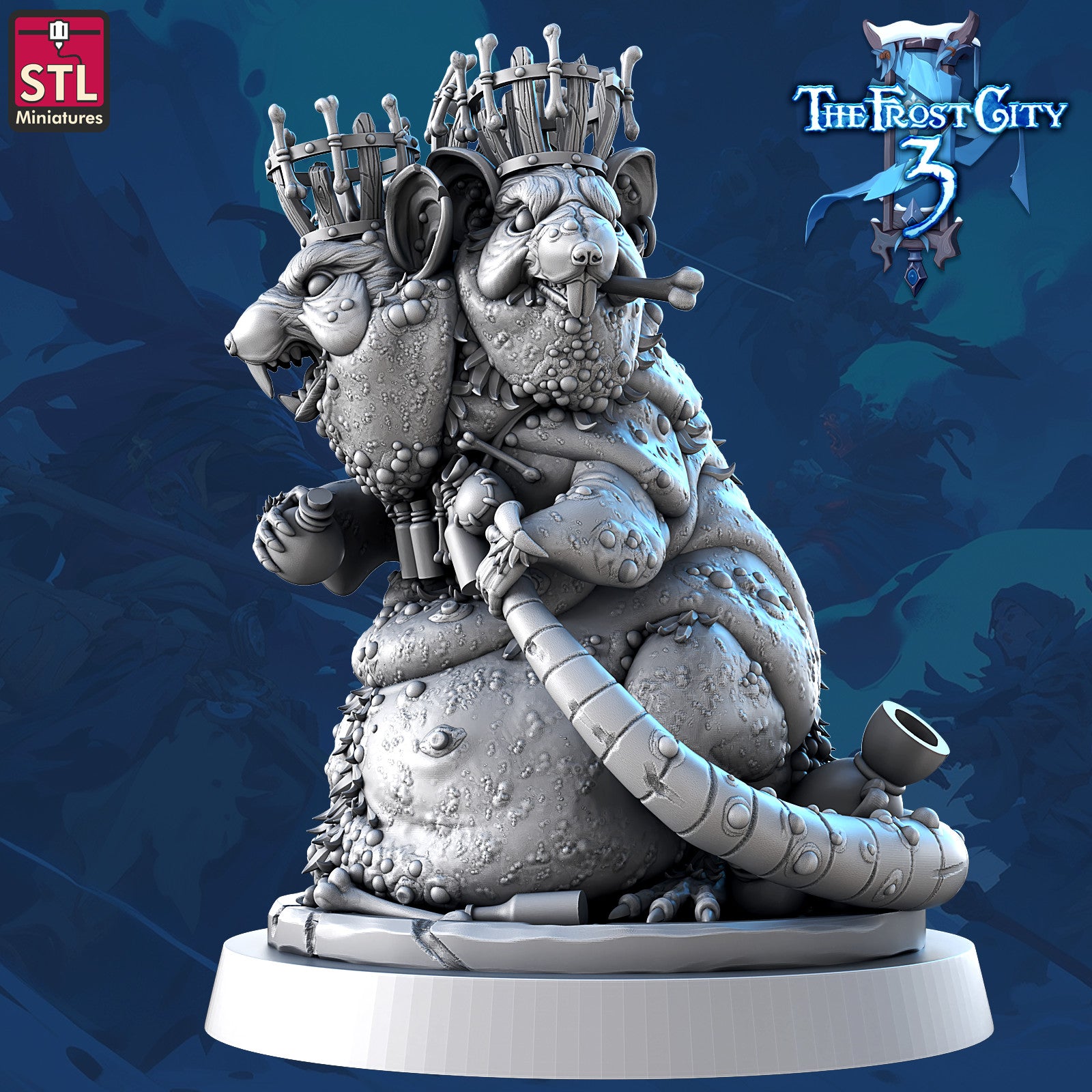 Envenomed Rat King 28mm miniature