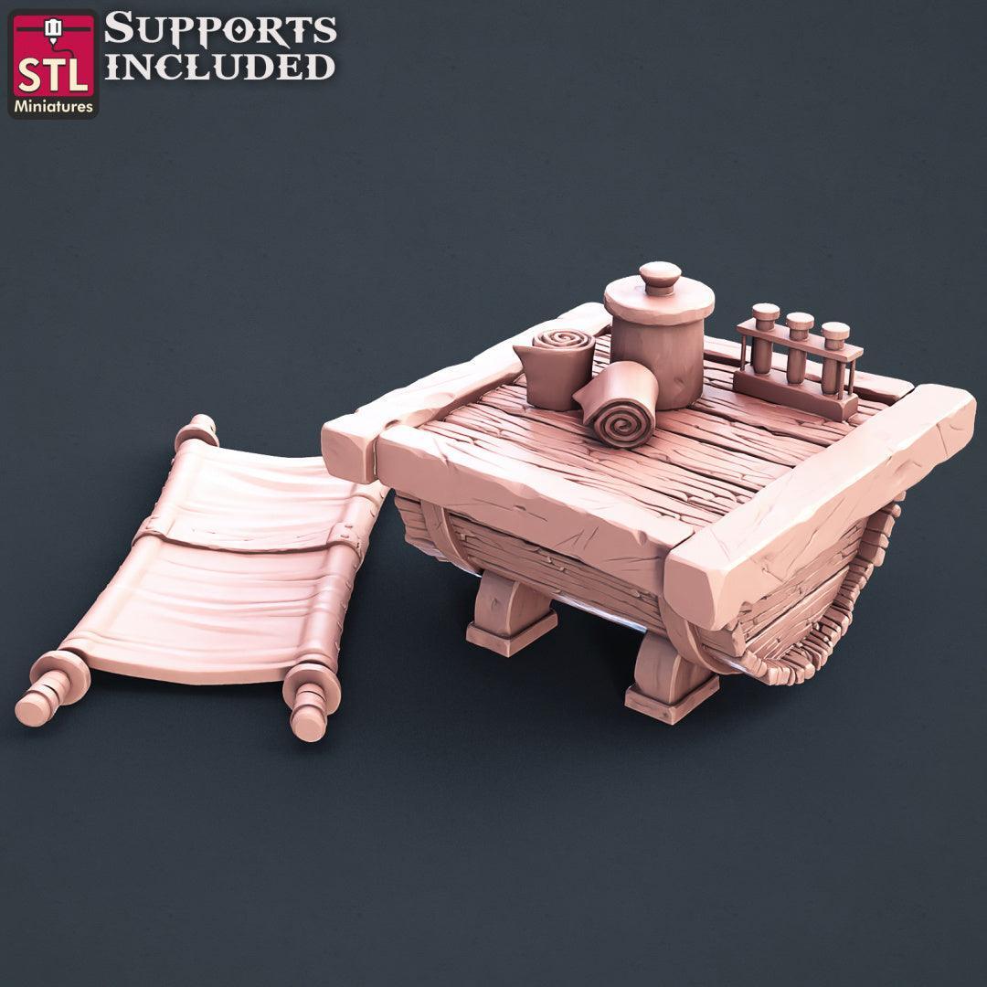 Medic wagon miniature terrain piece