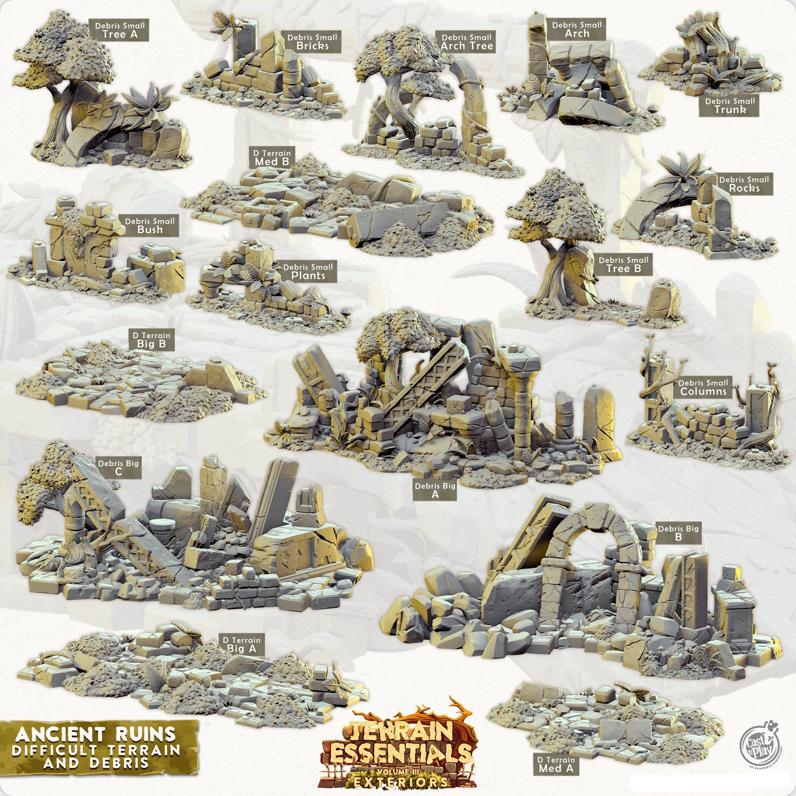 Exteriors - Ancient Ruins Debris