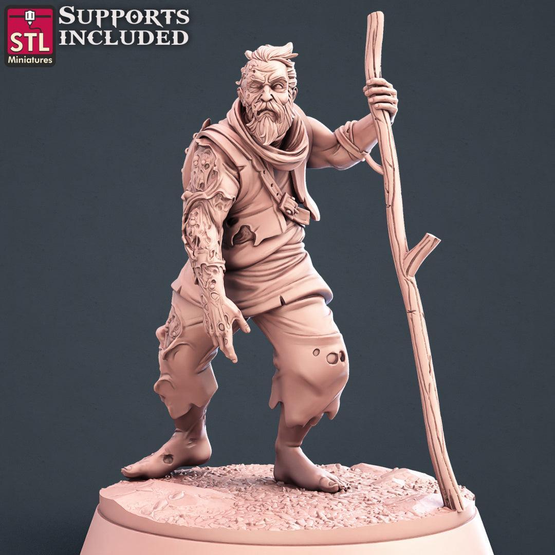 Injured villager miniature A