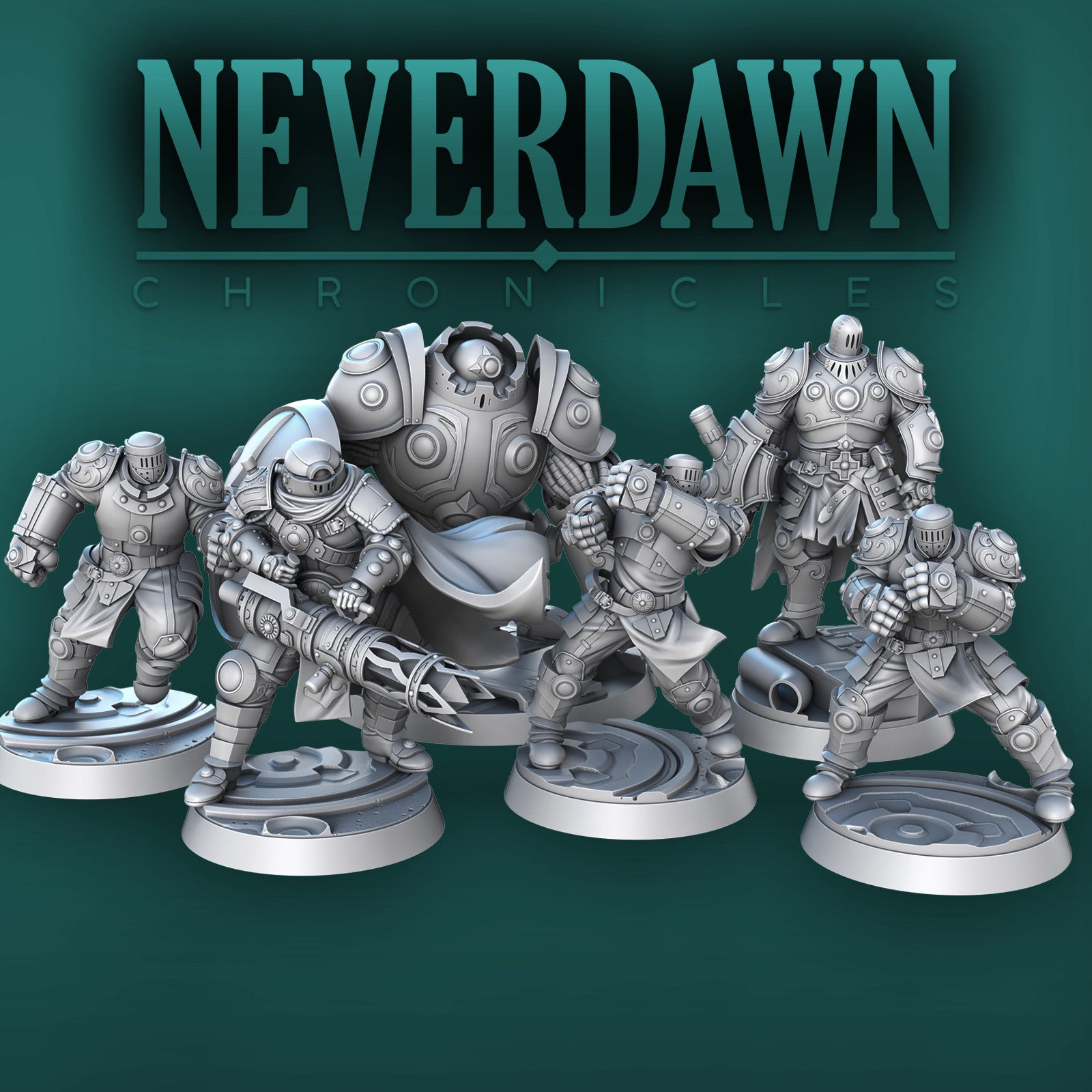 Never Dawn Luminaries 28mm resin miniature set