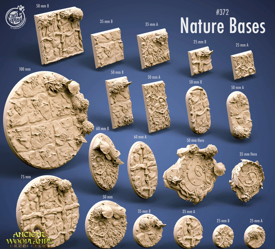 Cast n Play Nature Ancient Woodlands Bases Set