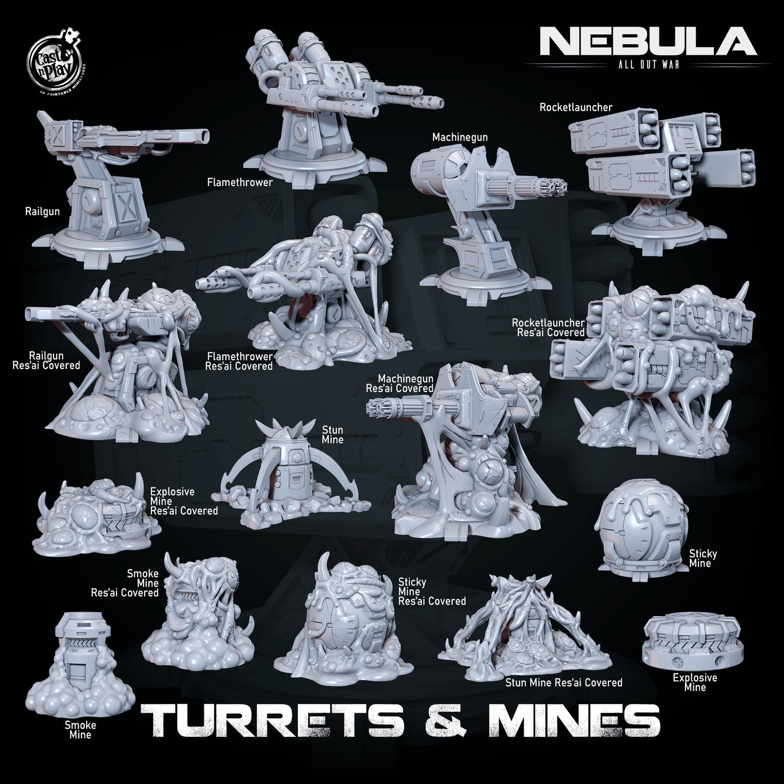 Mines And Turrets – Nebula All Out War