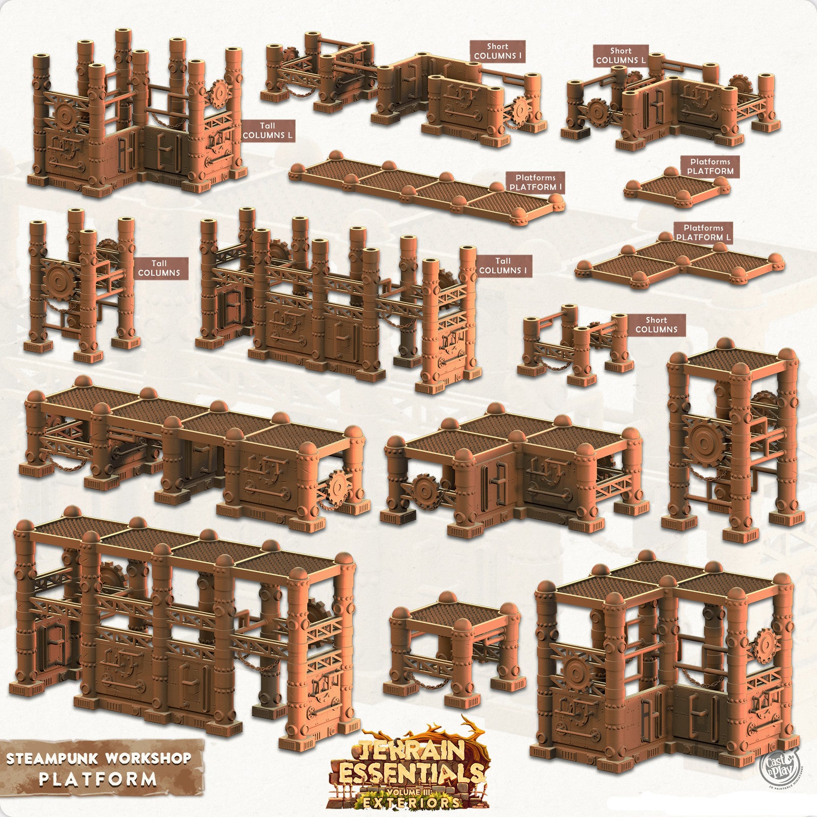 Steampunk Workshop Platforms