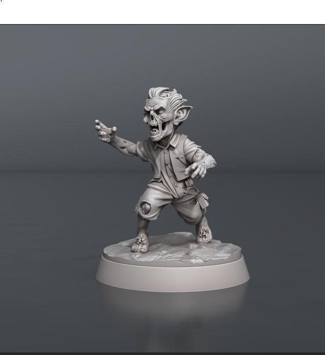 Zombie miniatures E and F