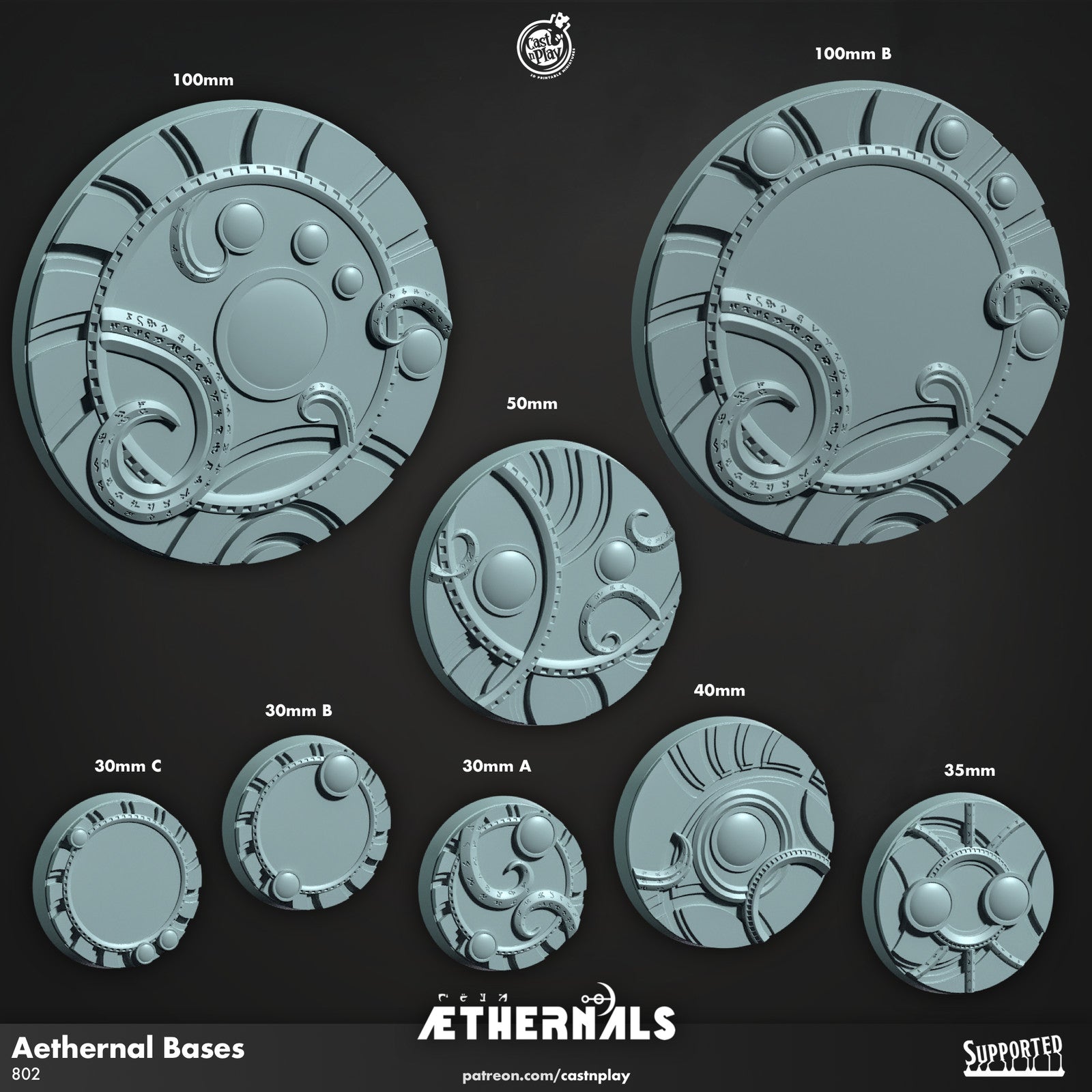 Cast n Play Aethernals Collection Bases