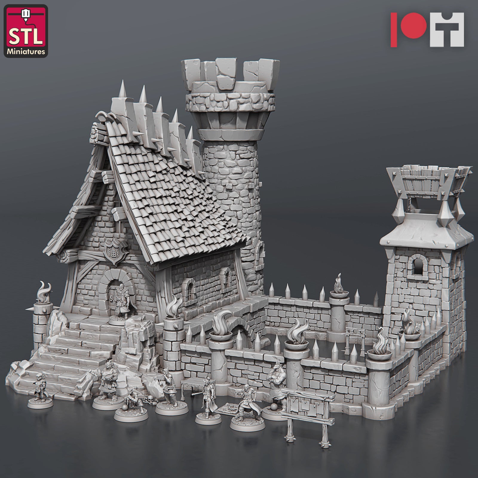 Jail Set 28mm resin terrain and miniature set