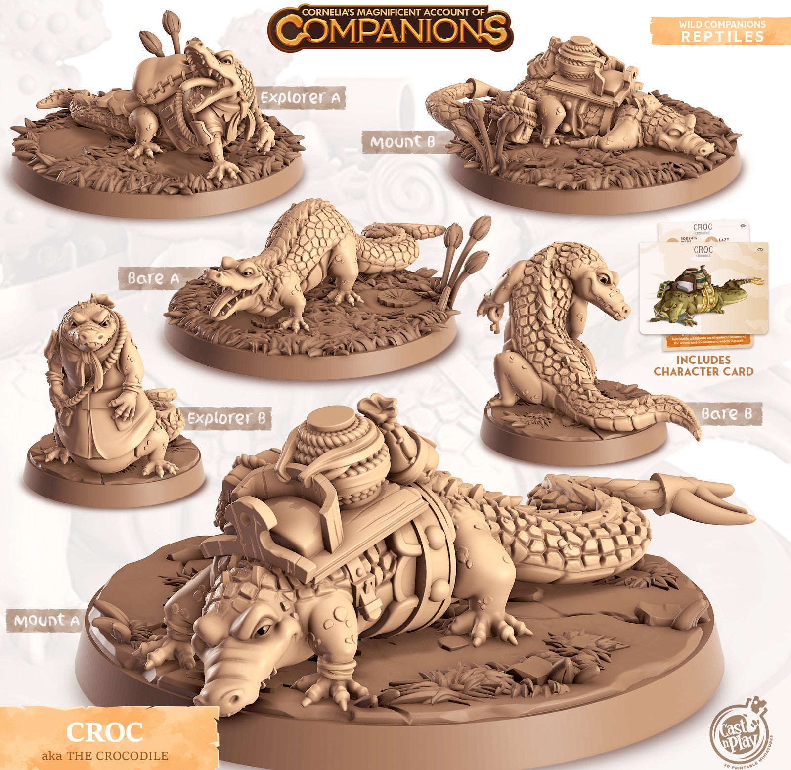 Croc Crocodile Companion miniature
