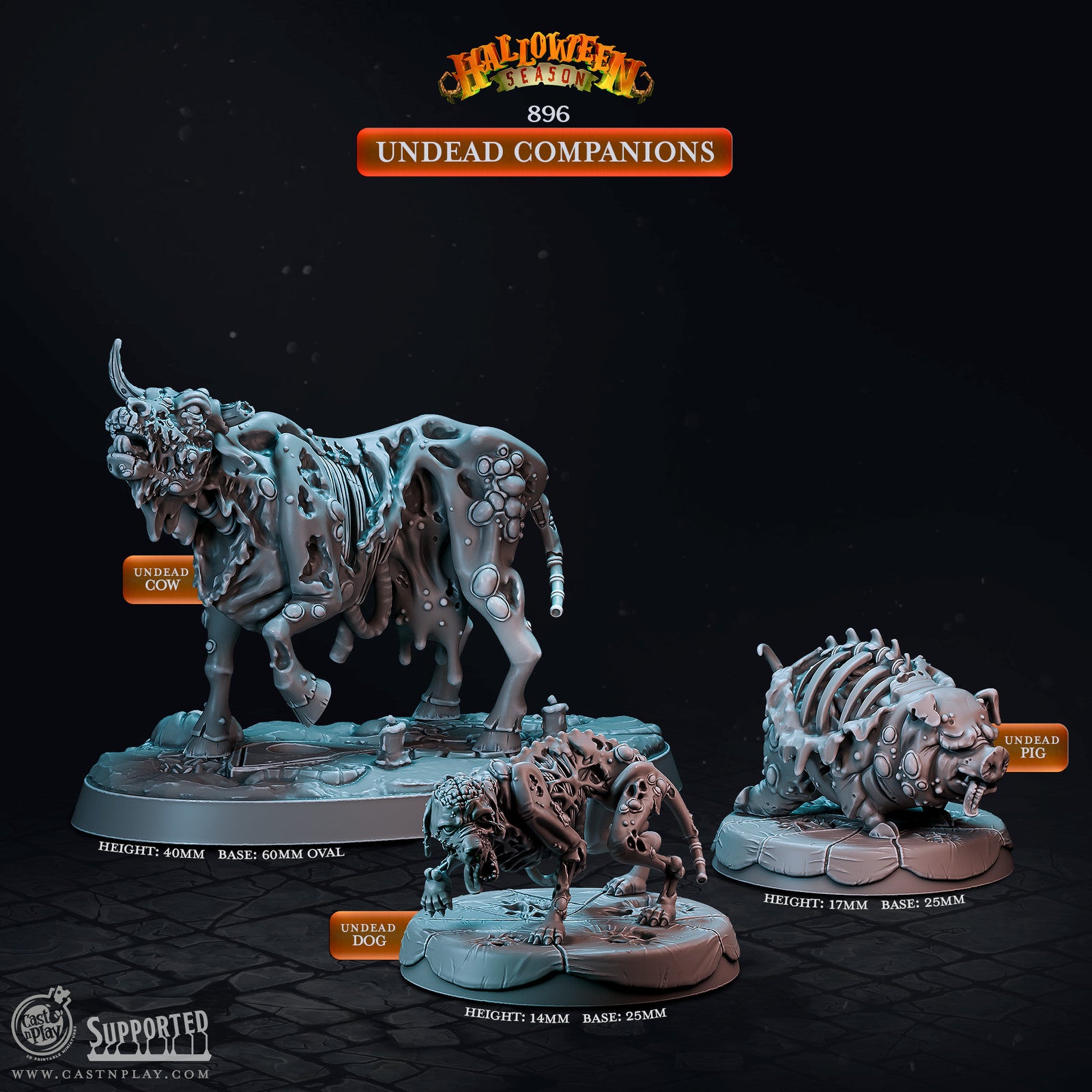 Halloween Season Undead Companions miniatures