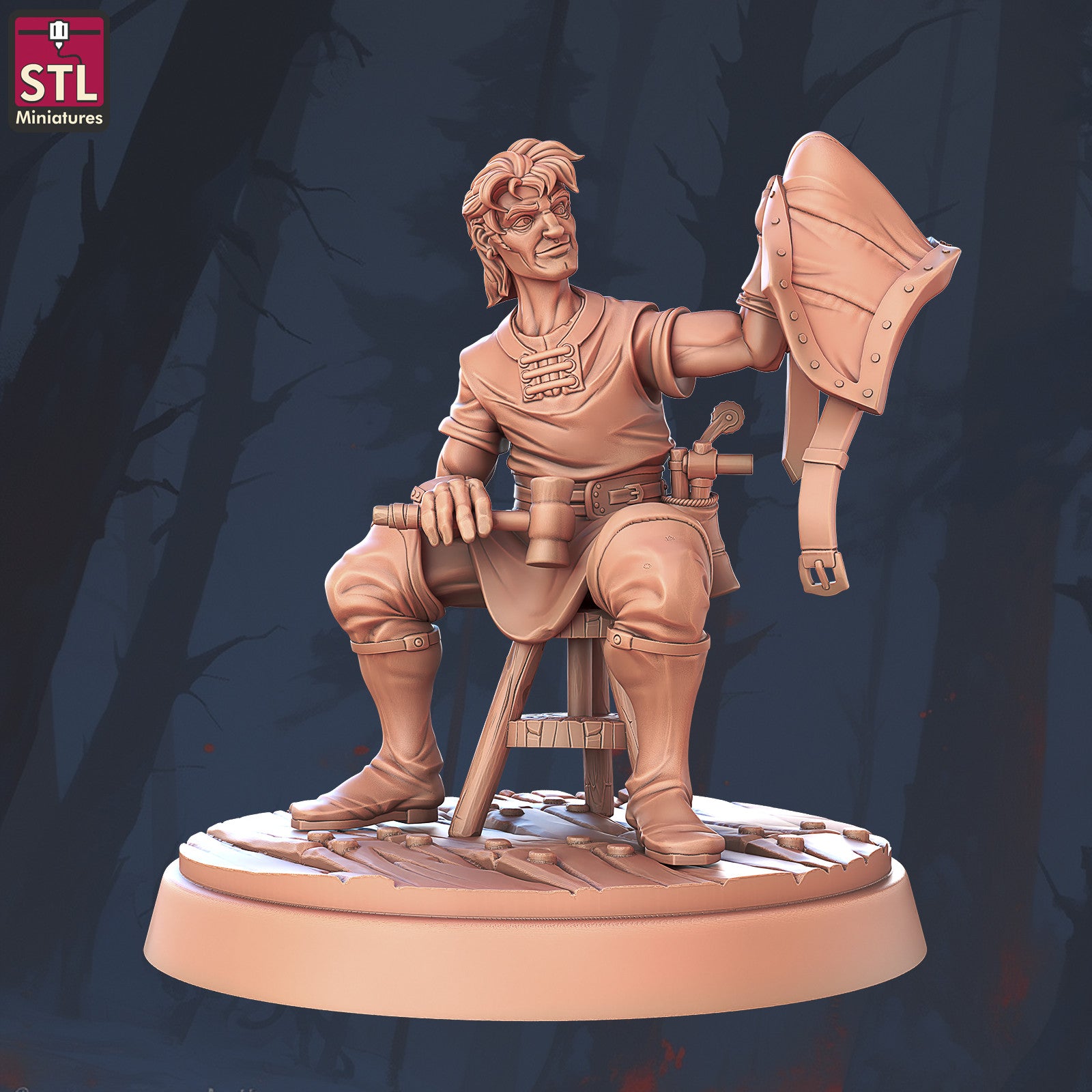 Saddler NPC 28mm miniature
