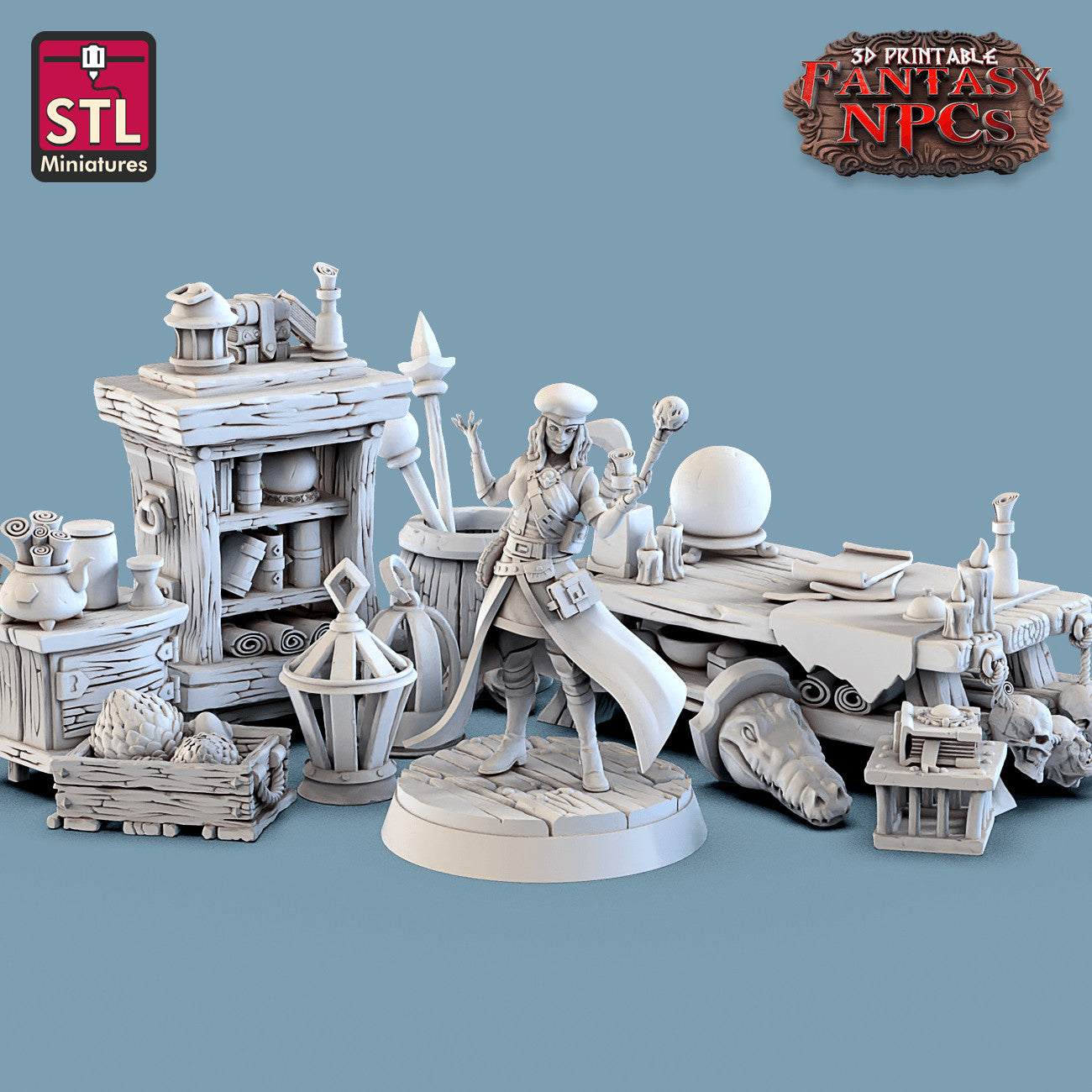Magic Item Vendor 28mm resin miniature set