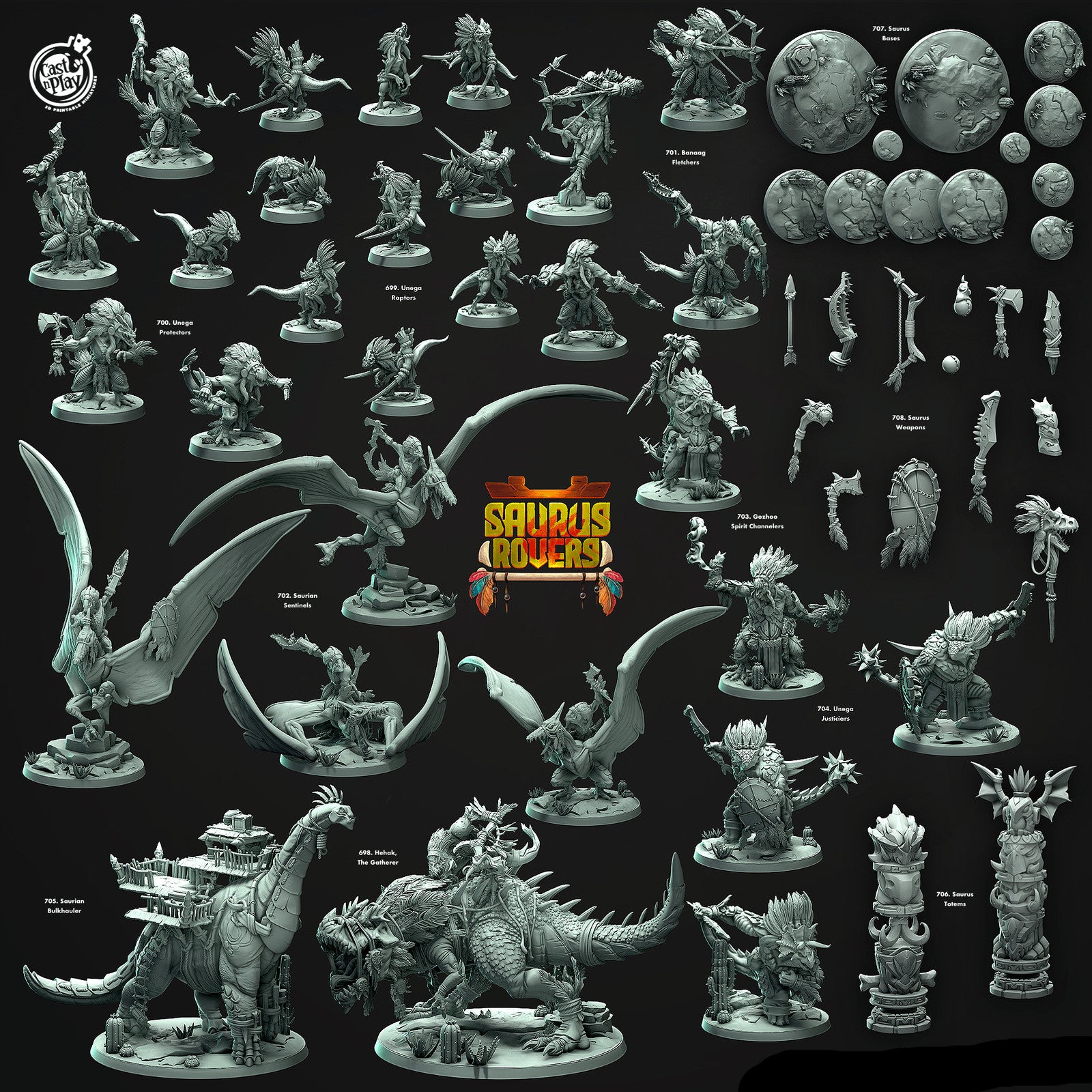 Saurus Bases – Saurus Rovers Set