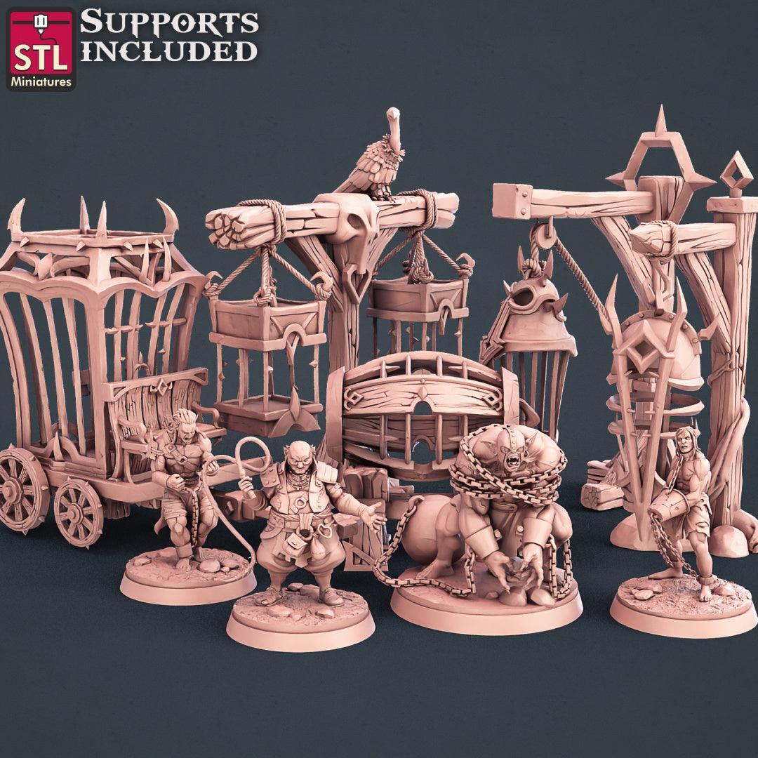 Slave Merchant Set 3D printed 28mm miniature terrain