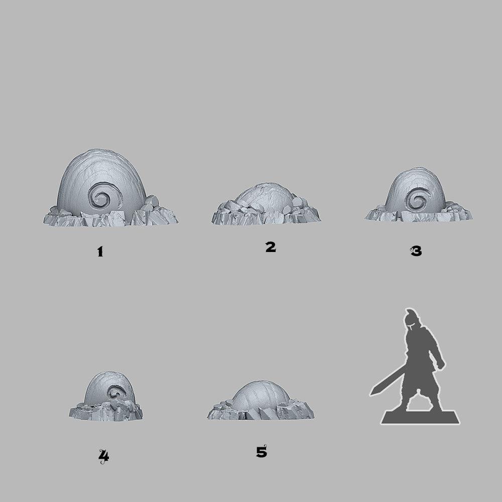 Fossilised Ice Snails