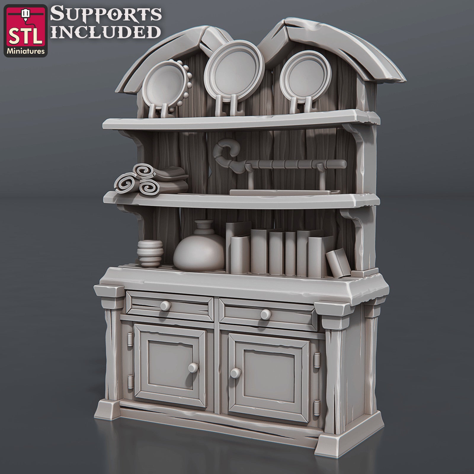 Antique shop library 28mm scenery