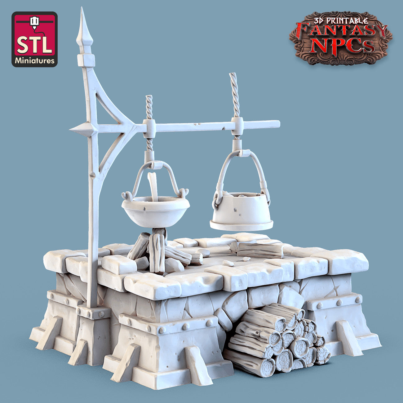 Cook tables and baskets miniatures