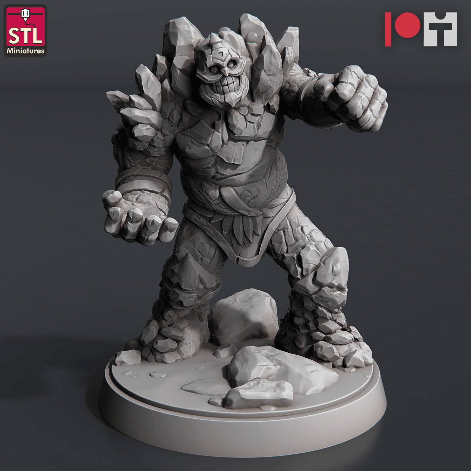 Coal Golem B 28mm miniature