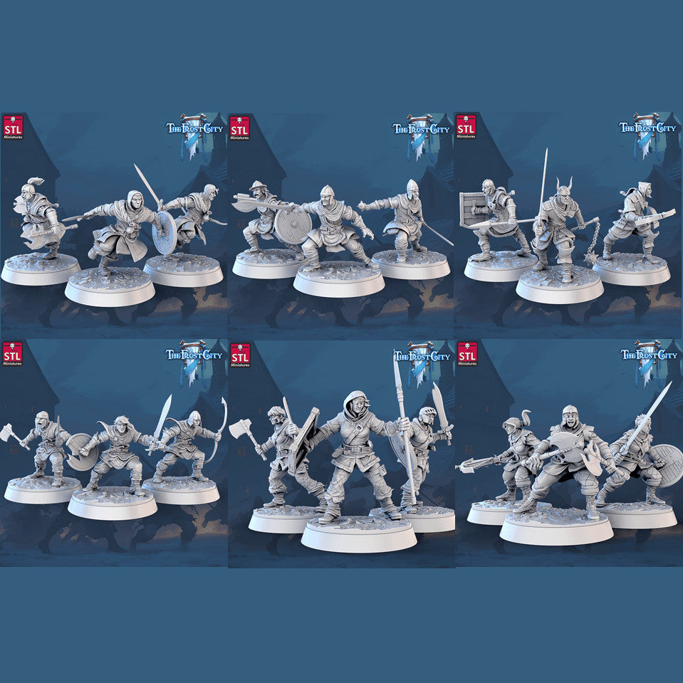 Frost City Army Soldiers 28mm resin miniature set