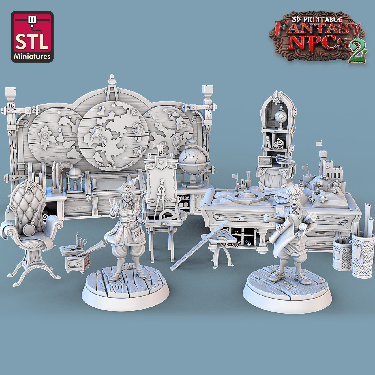 Cartographers 28mm resin miniature set