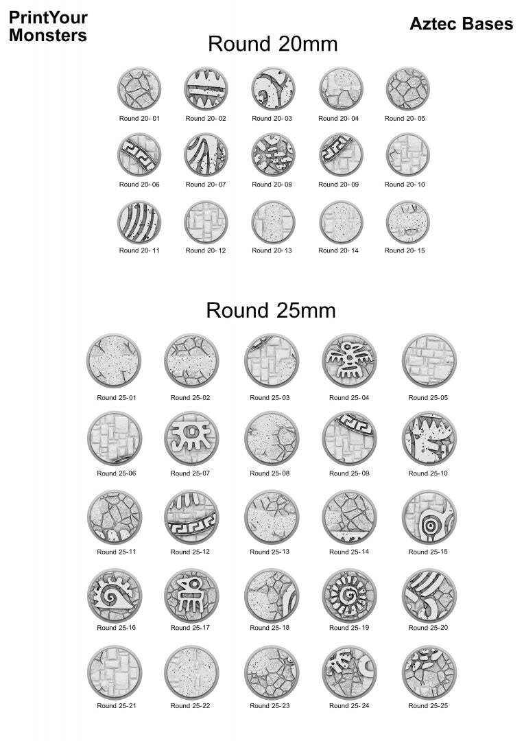 Round Bases Aztec Bases