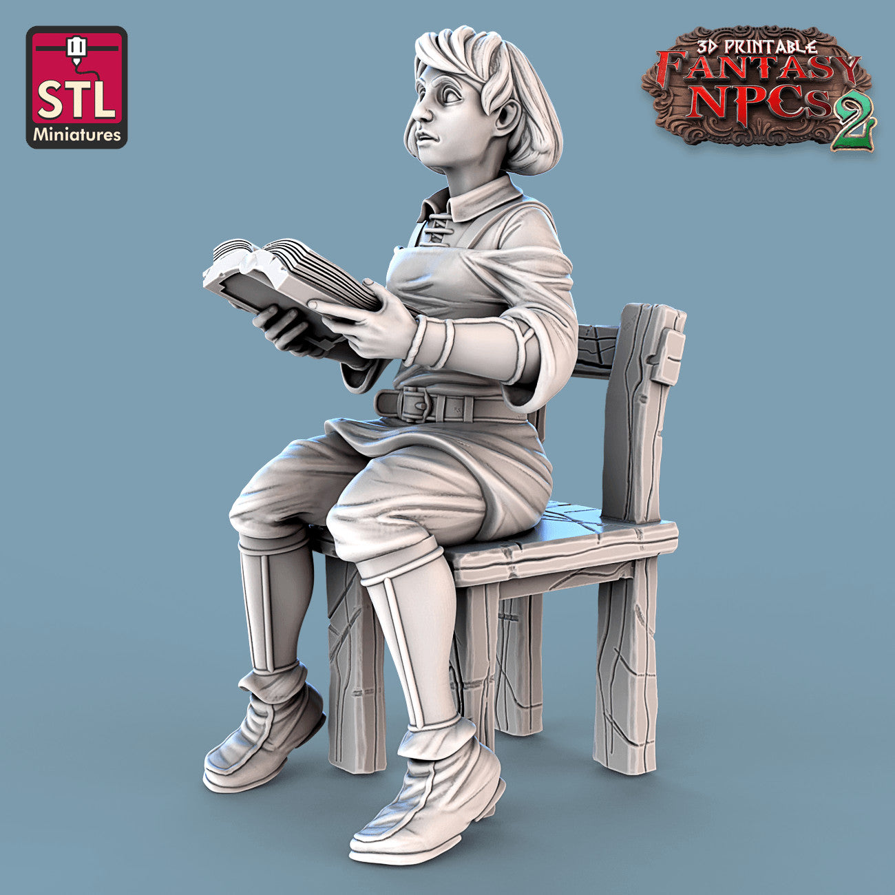 Professor and student miniatures