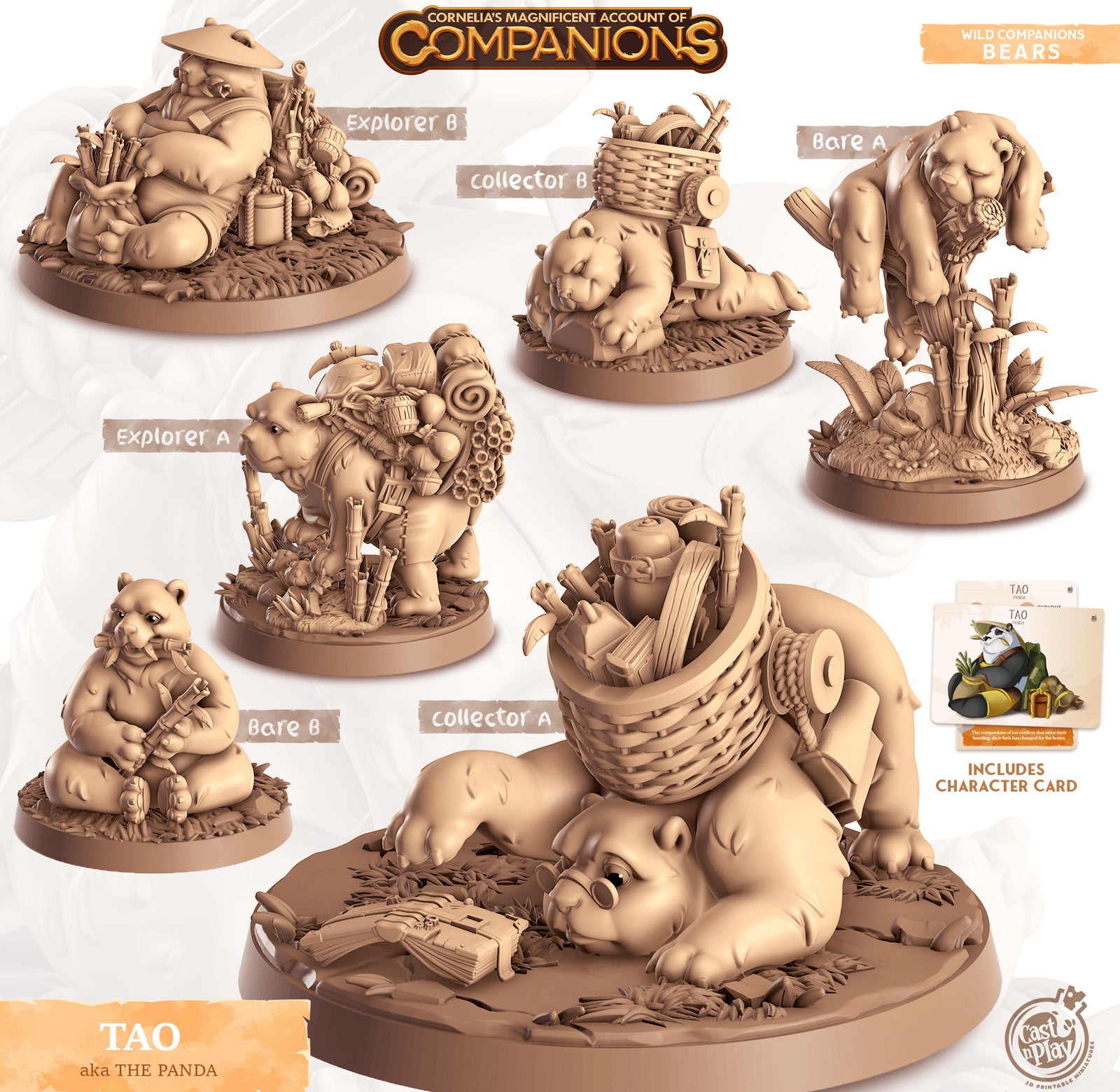 Tao Panda Companion miniature