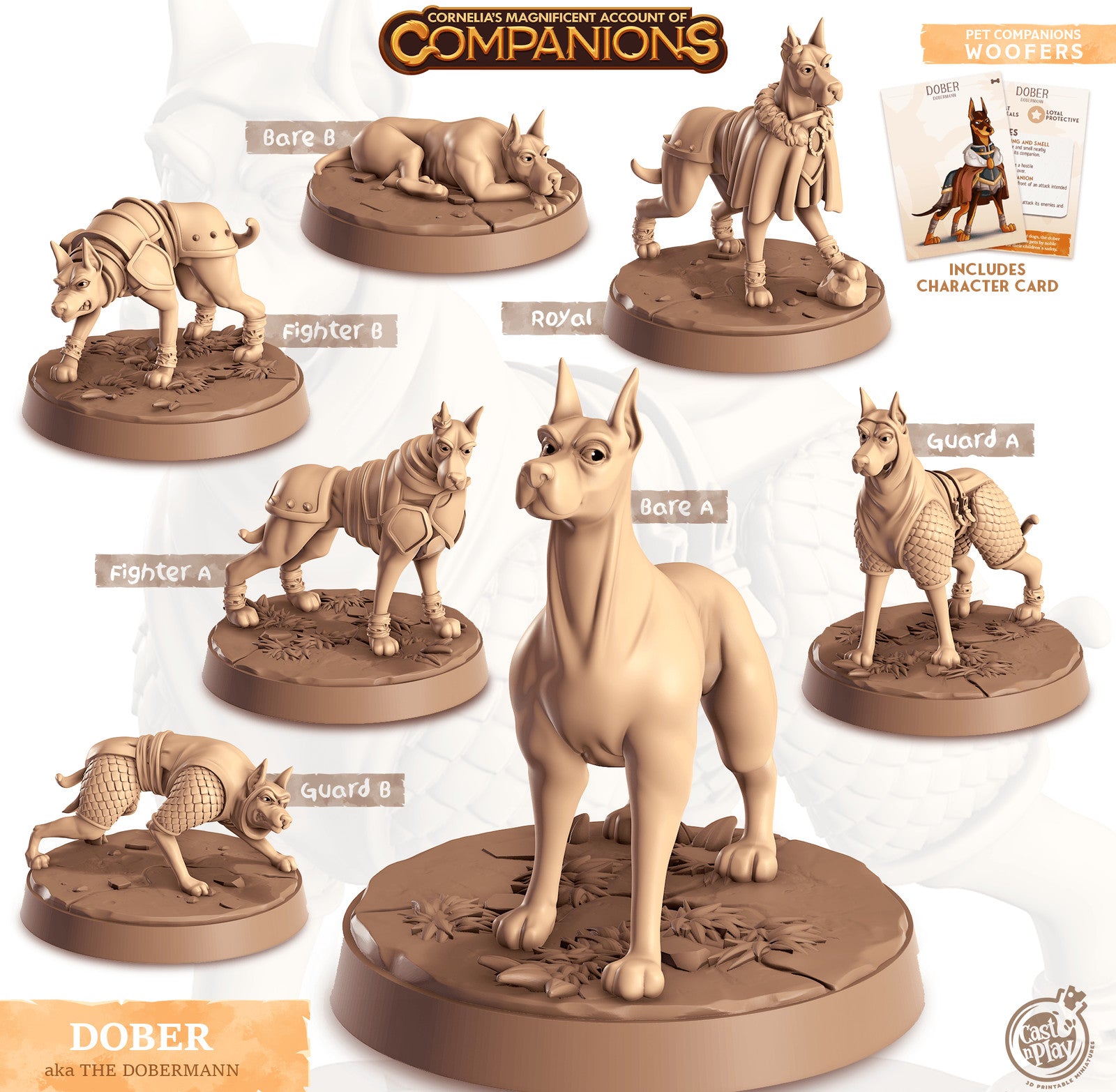 Dober Doberman Companion miniature
