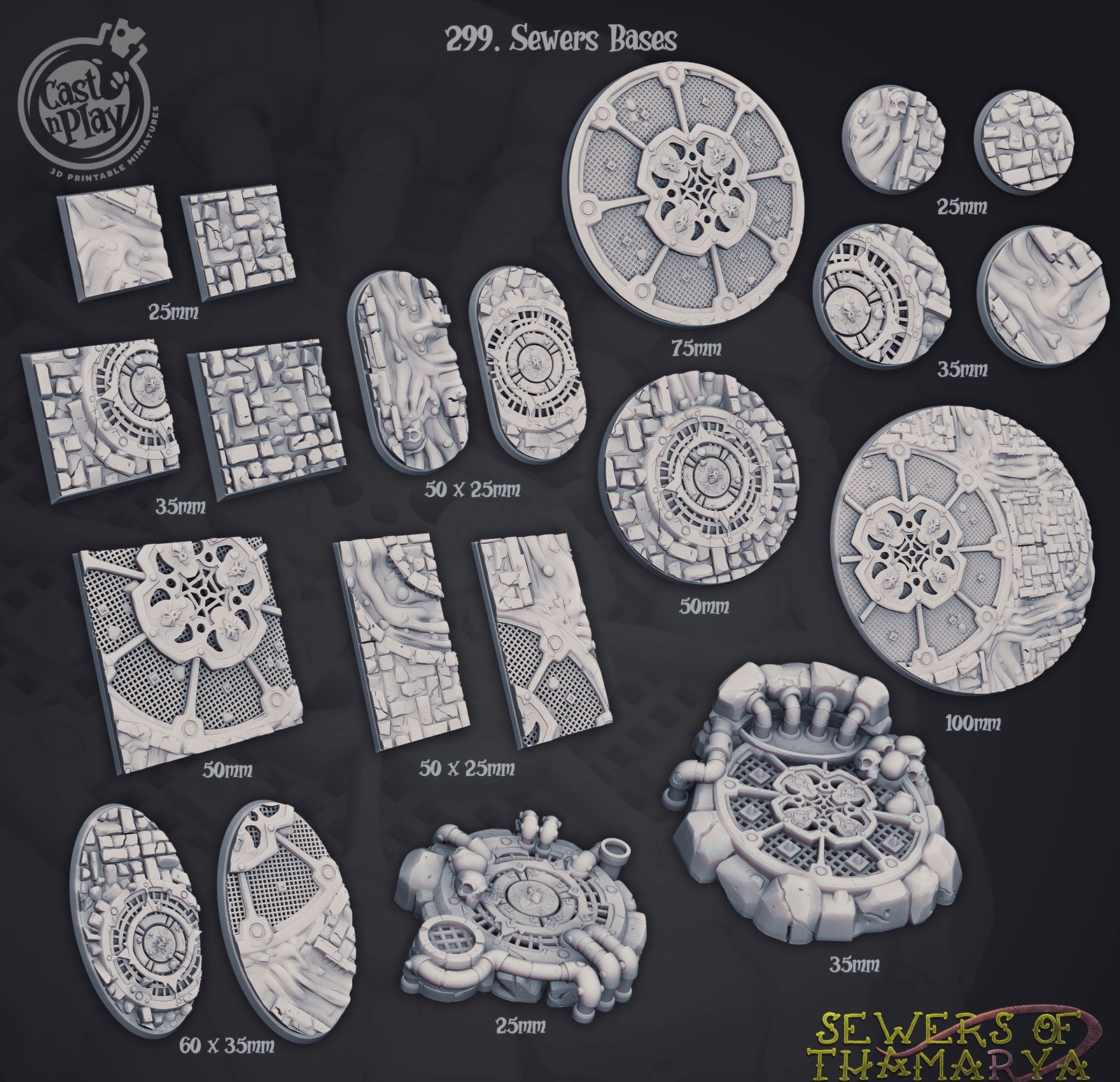 Cast n Play Sewers of Thamarya Bases Set