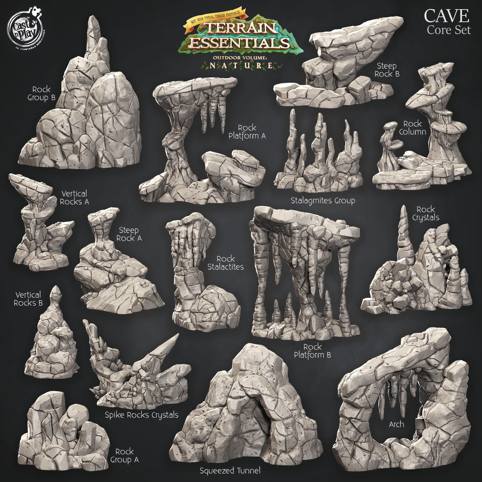 Cave Core Terrain Set Nature