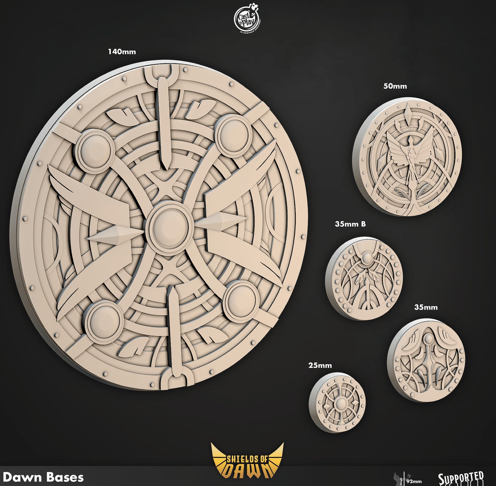 Cast n Play Shields of Dawn Bases