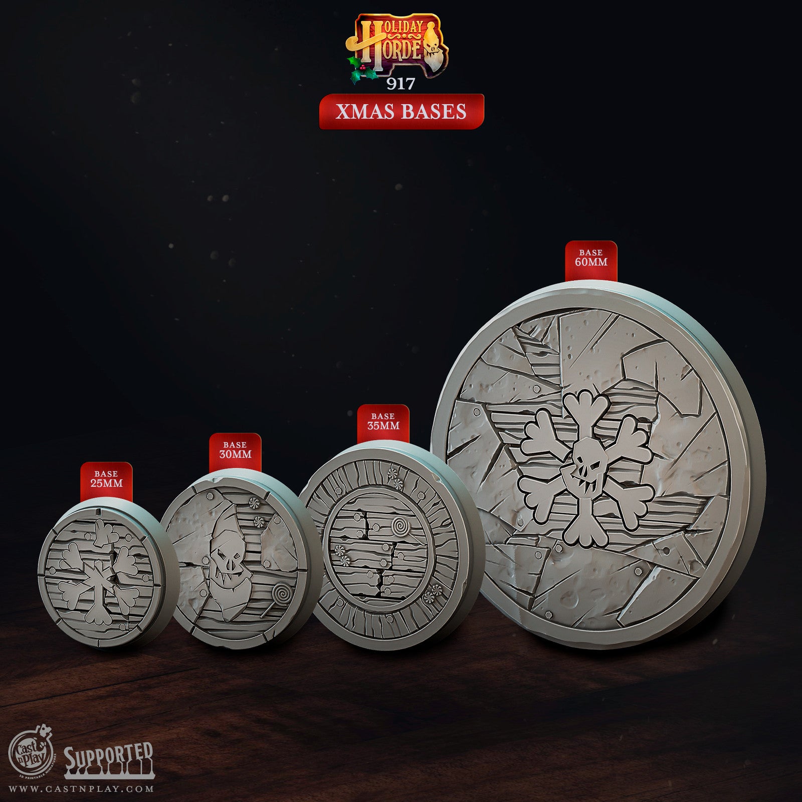 Cast n Play Holiday Horde Xmas Bases
