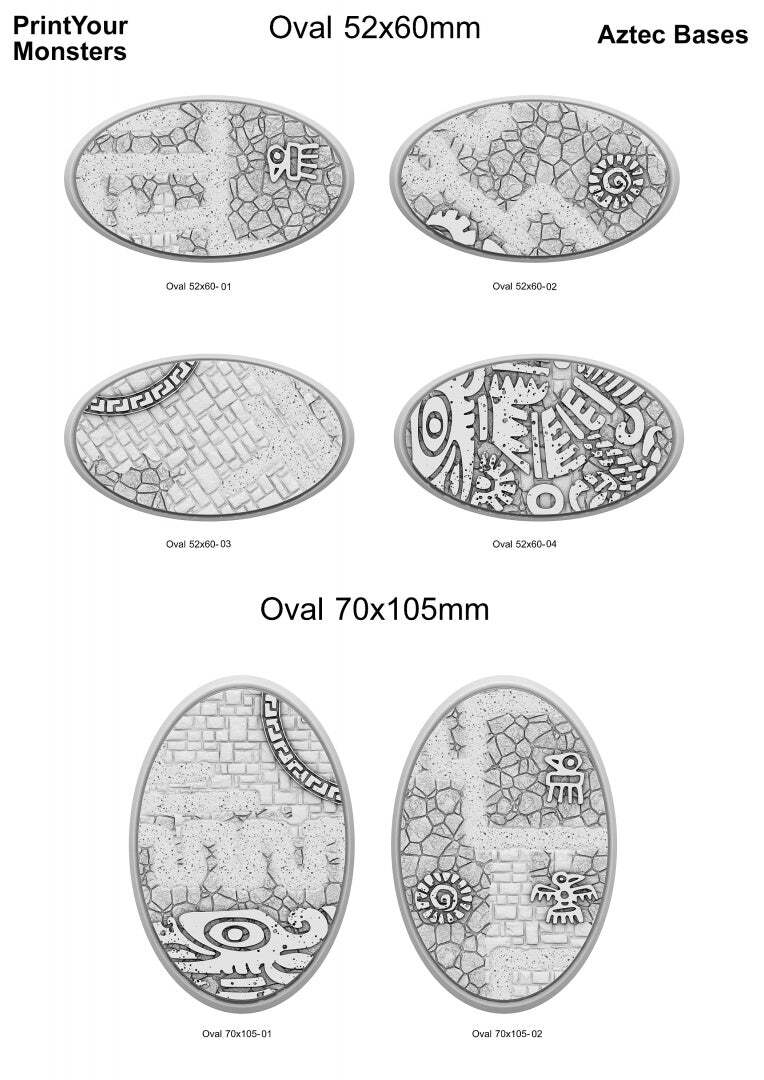 Oval Bases Aztec Bases