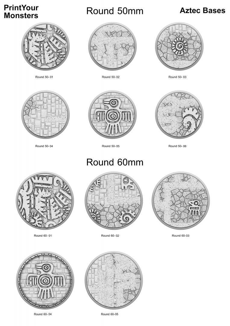 Round Bases Aztec Bases