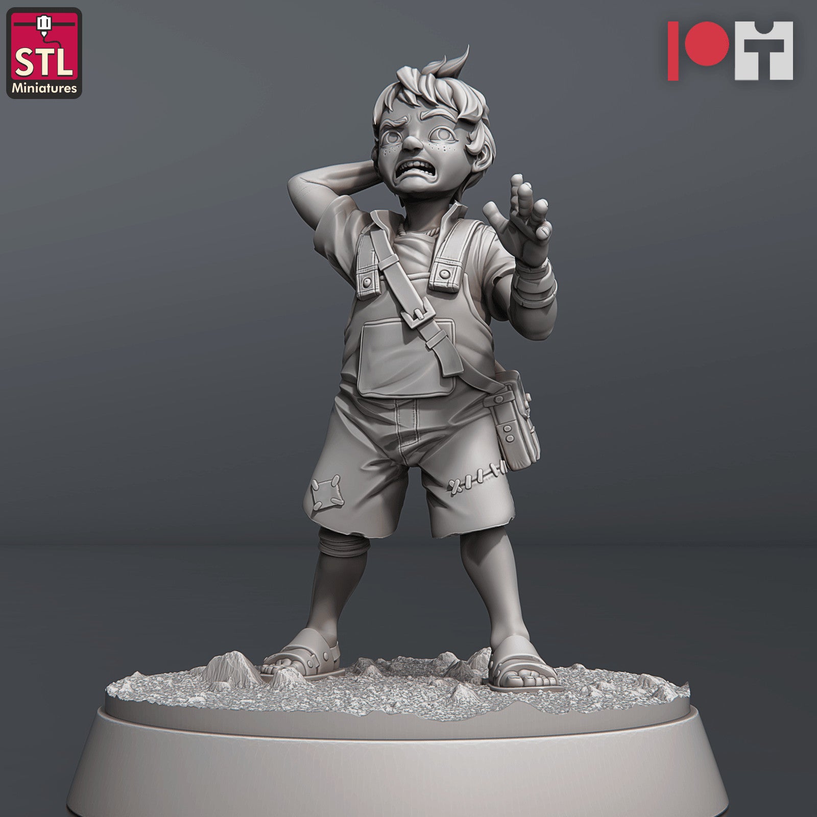 Orphan children 28mm miniatures
