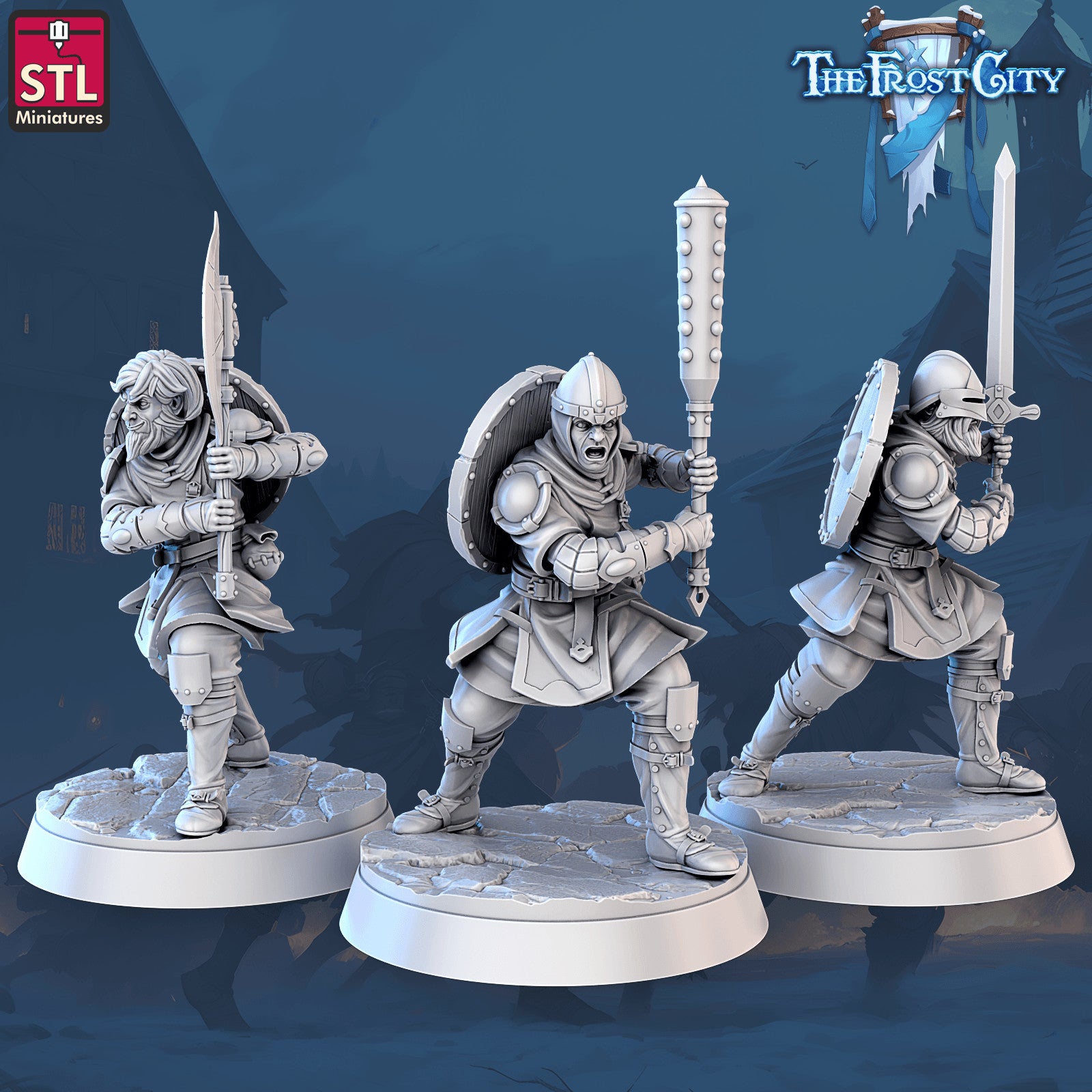 Modular army knight 28mm miniature